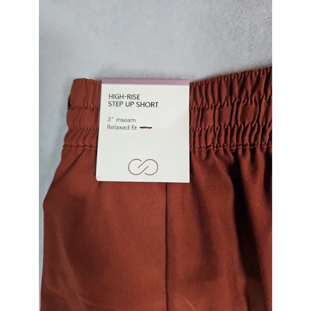 Calia‎ Womens Red Brown Step Up Athletic Shorts Size XS NWT